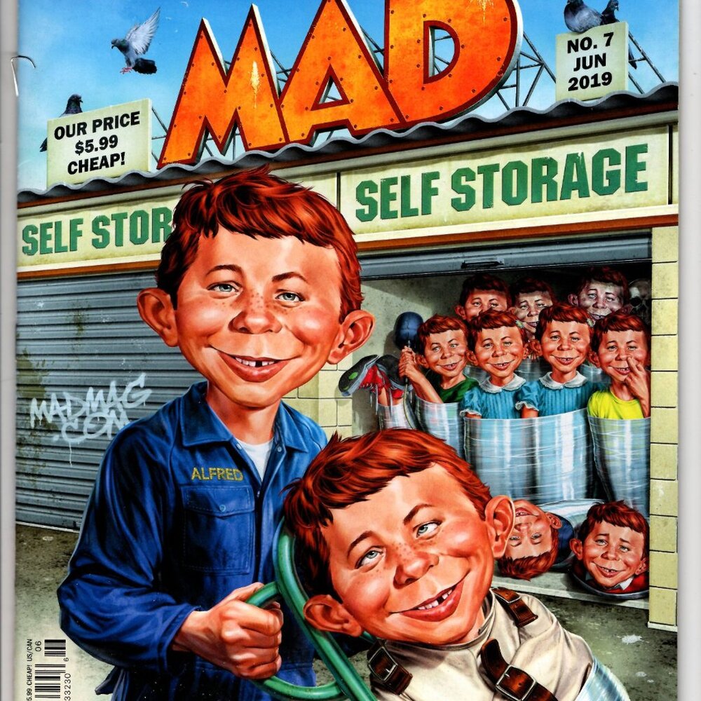Mad Magazine No 7 June 2019 Satirical Humor Comic Featuring Aquaman Jim Gaffigan